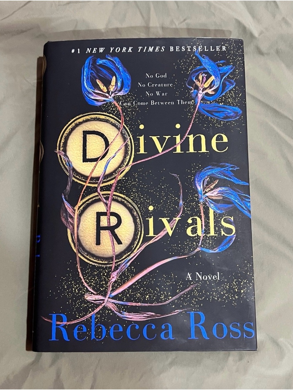 Divine Rivals Hardcover Book - Black & Blue